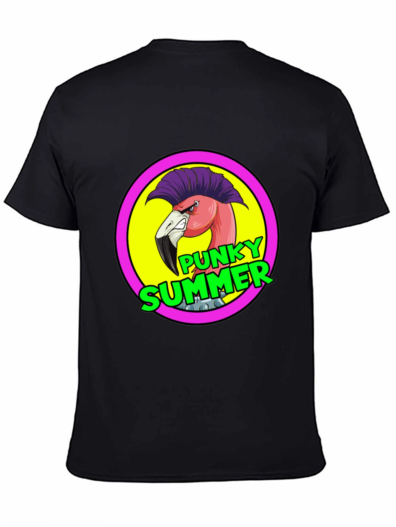 Punky Summer Flamingo Graphic Tee