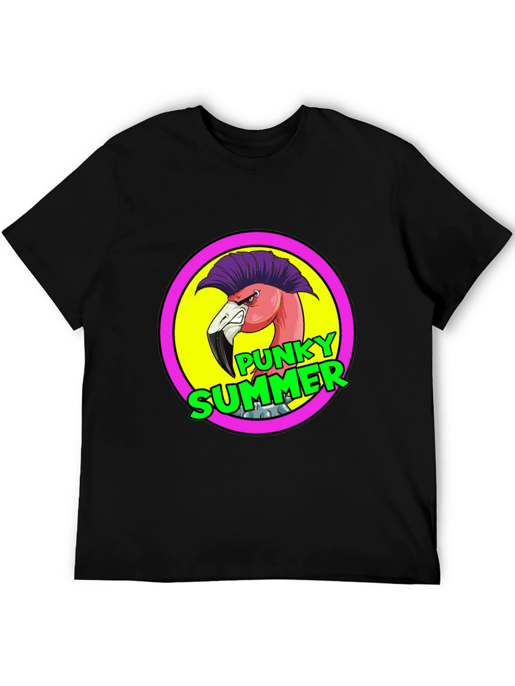 Punky Summer Flamingo Graphic Tee