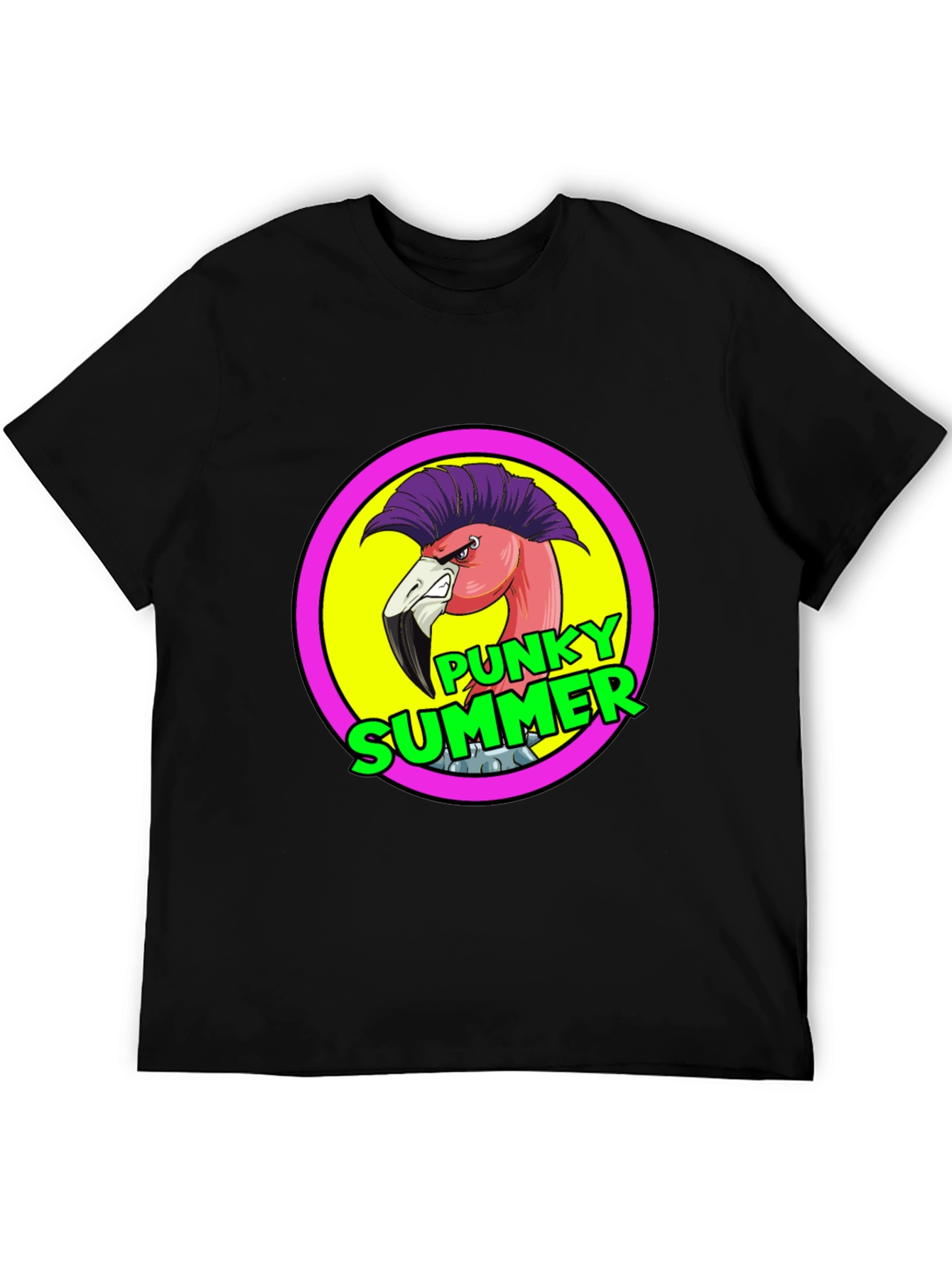Punky Summer Flamingo Graphic Tee