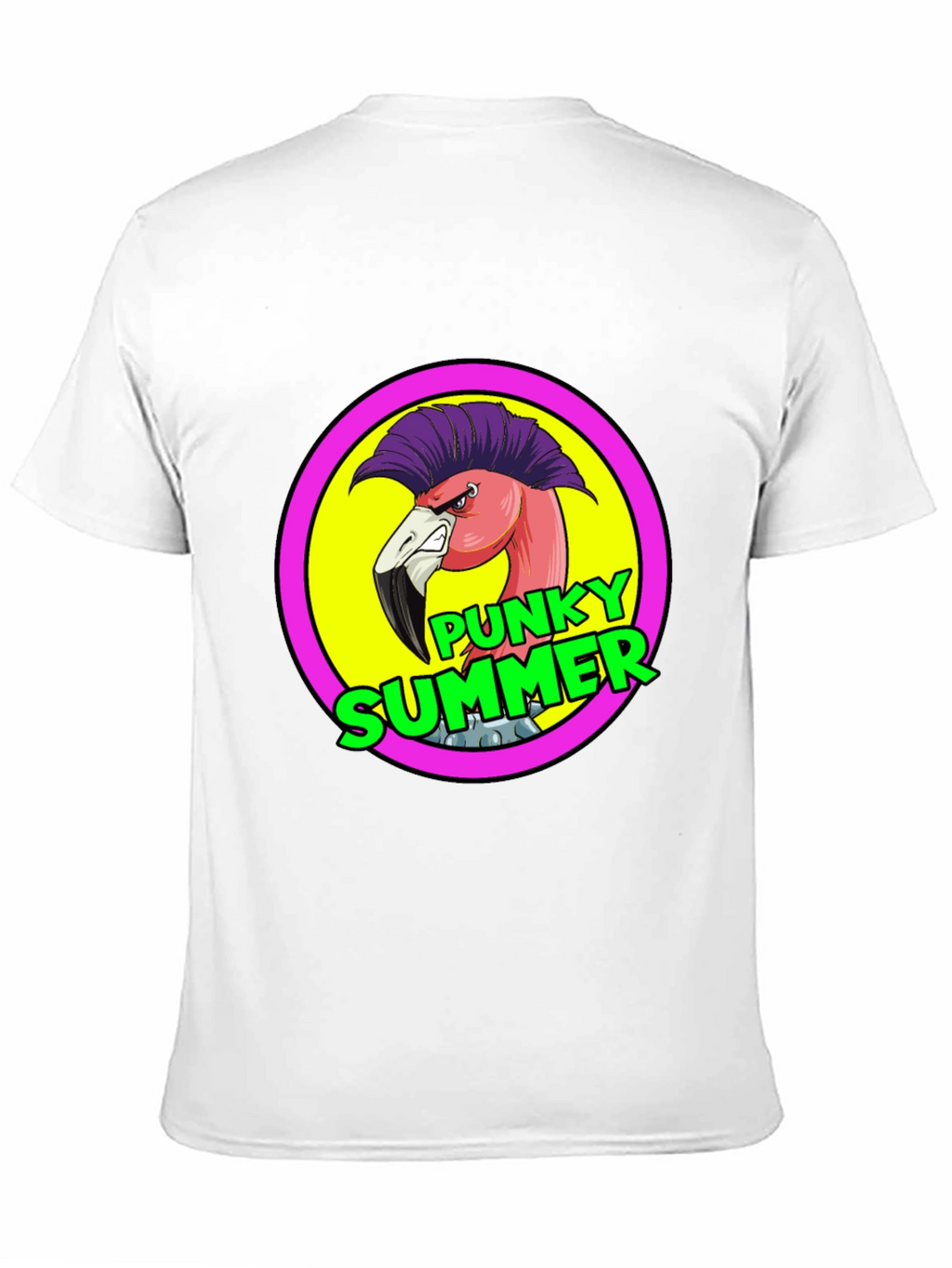 Punky Summer Flamingo Graphic Tee