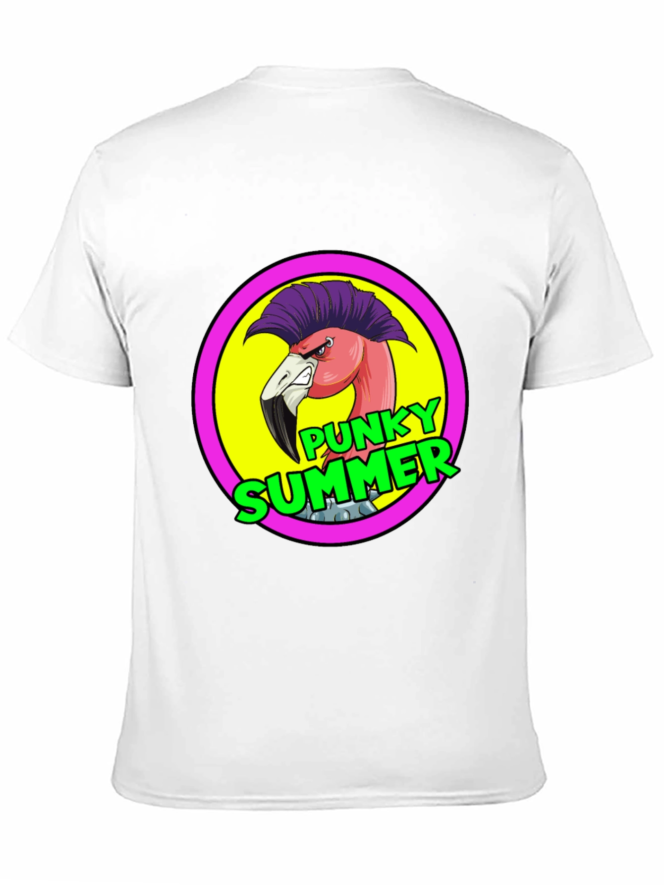 Punky Summer Flamingo Graphic Tee