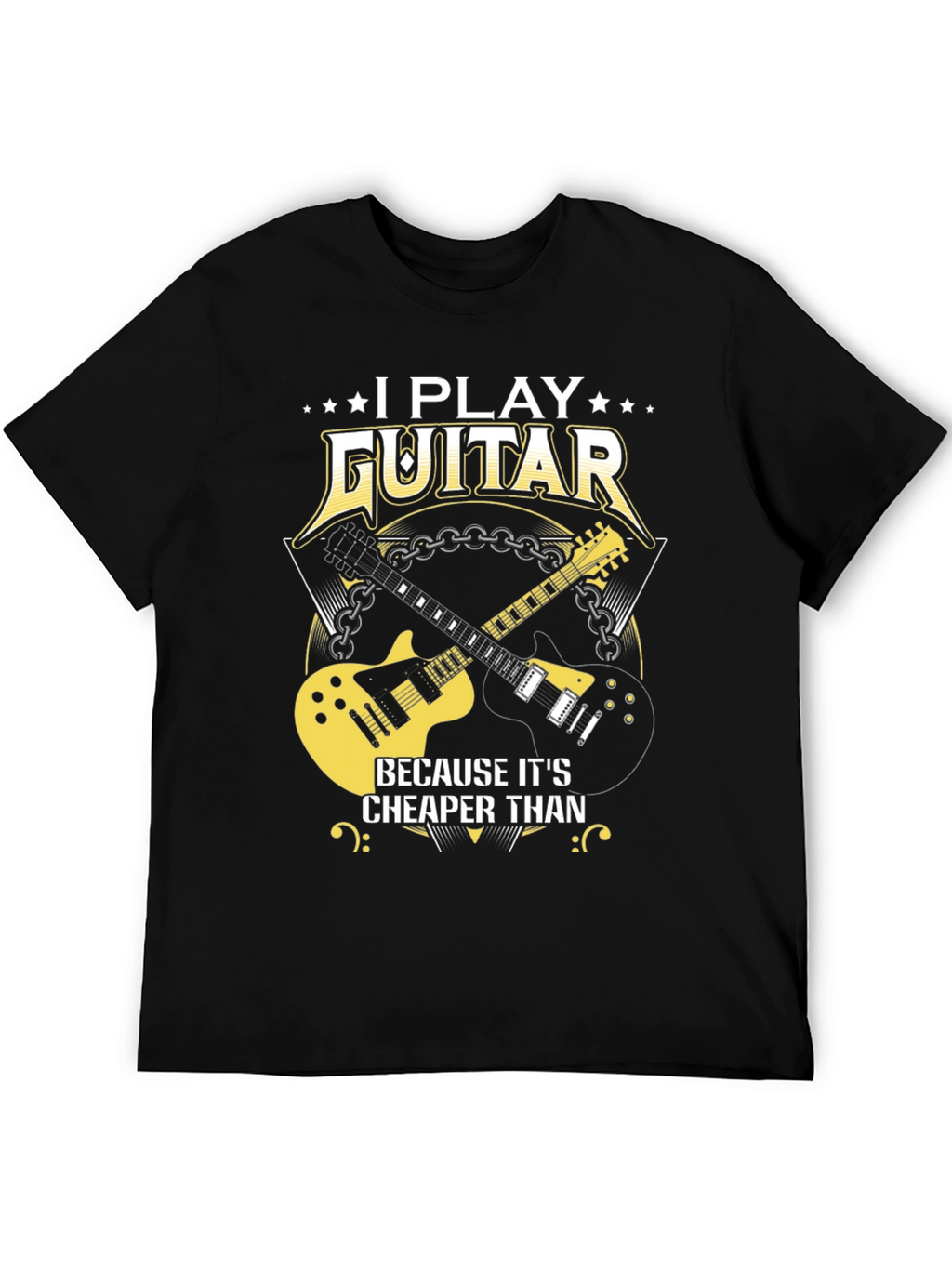 I Play Guitar T-Shirt Funny Music Tee