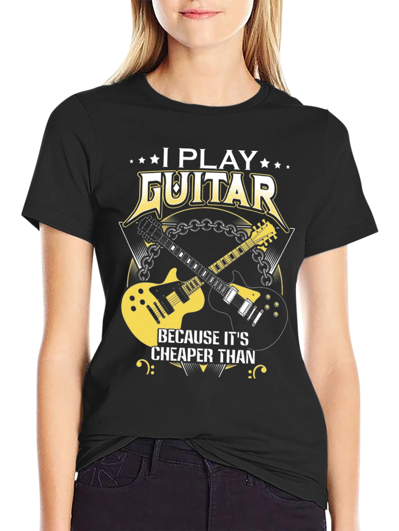 I Play Guitar T-Shirt Funny Music Tee
