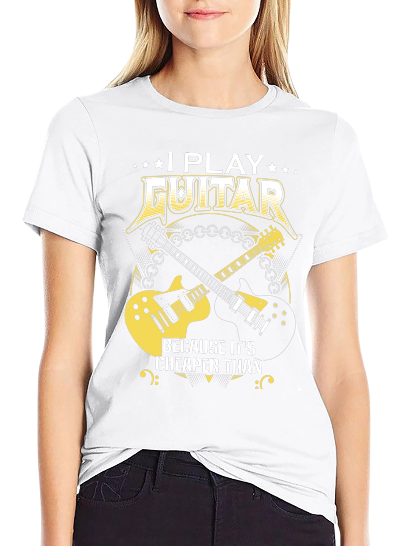 I Play Guitar T-Shirt Funny Music Tee