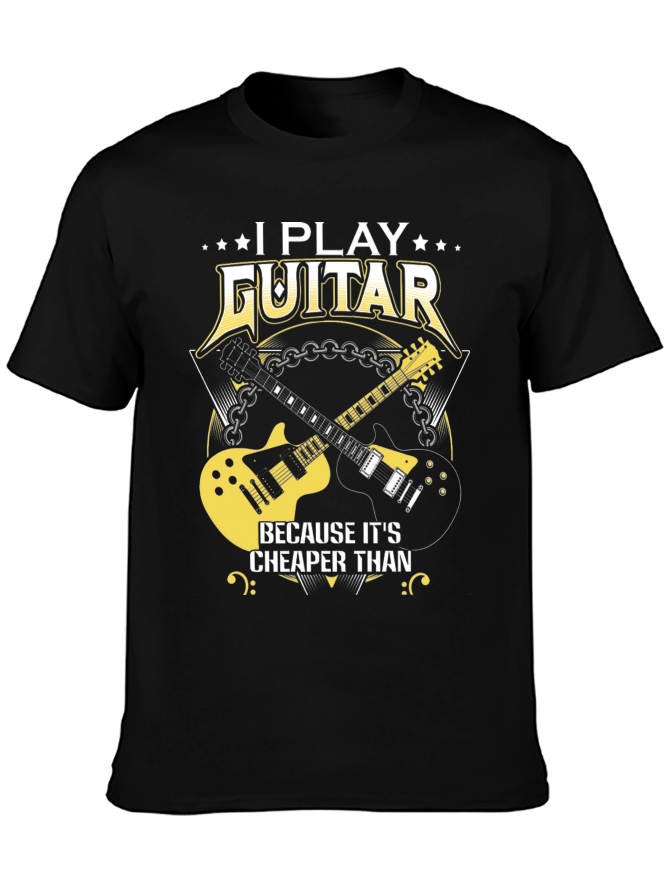I Play Guitar T-Shirt Funny Music Tee