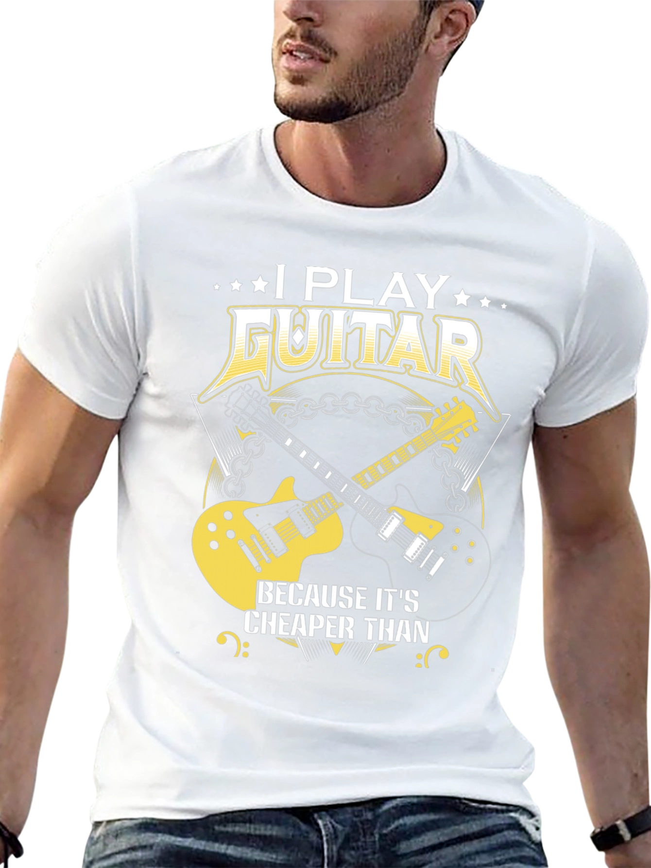 I Play Guitar T-Shirt Funny Music Tee