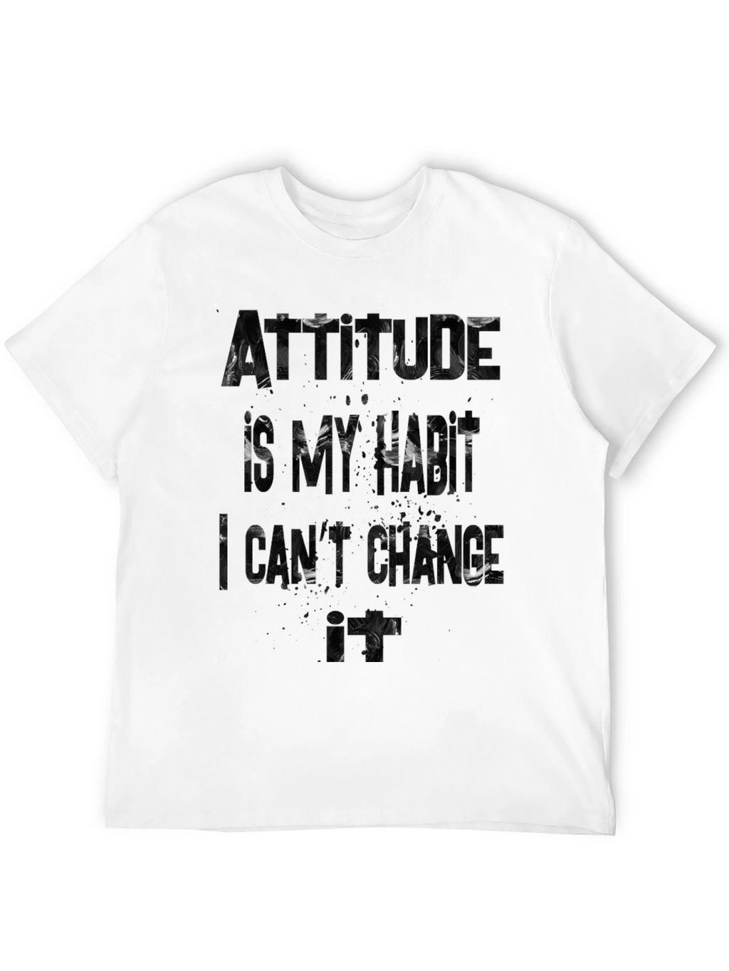 Attitude is My Hustle Graphic T-Shirt - Black