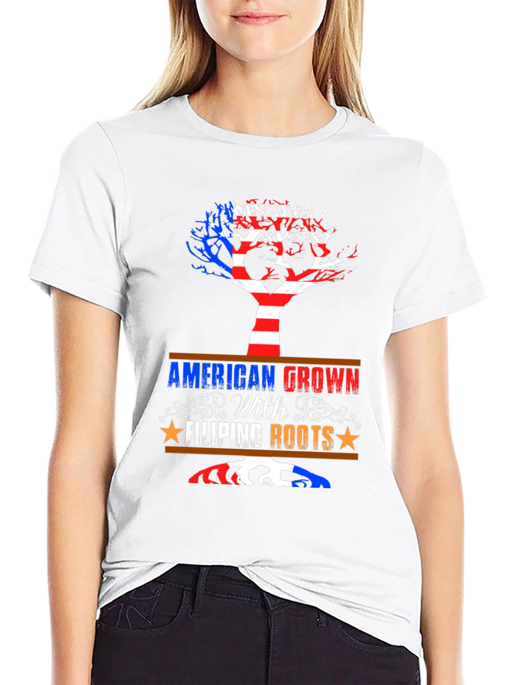 American Grown Filipino Roots Tee