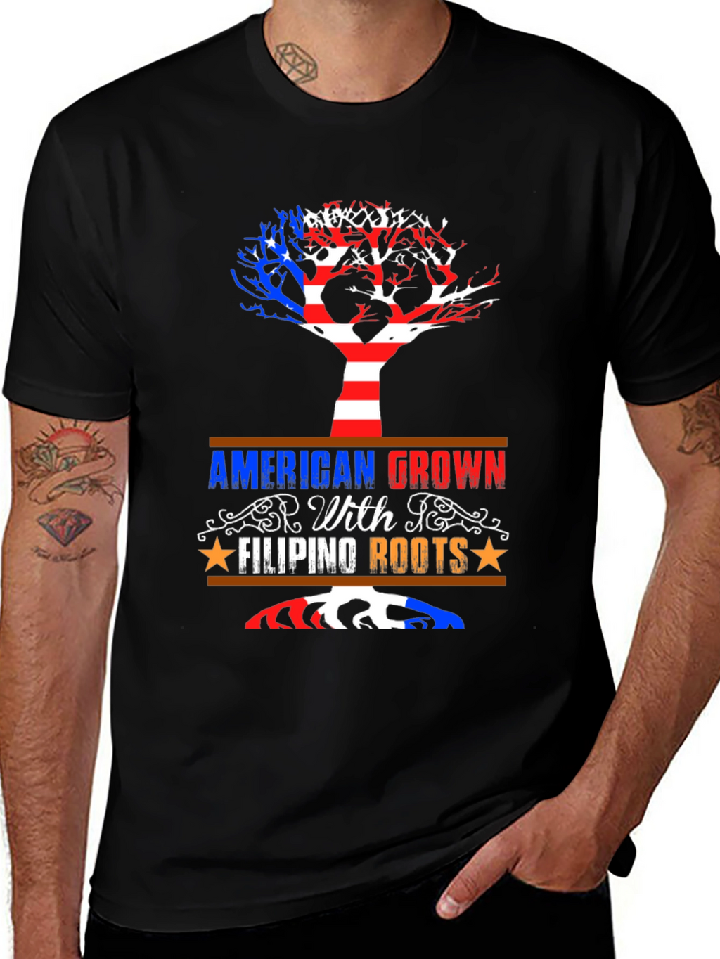 American Grown Filipino Roots Tee