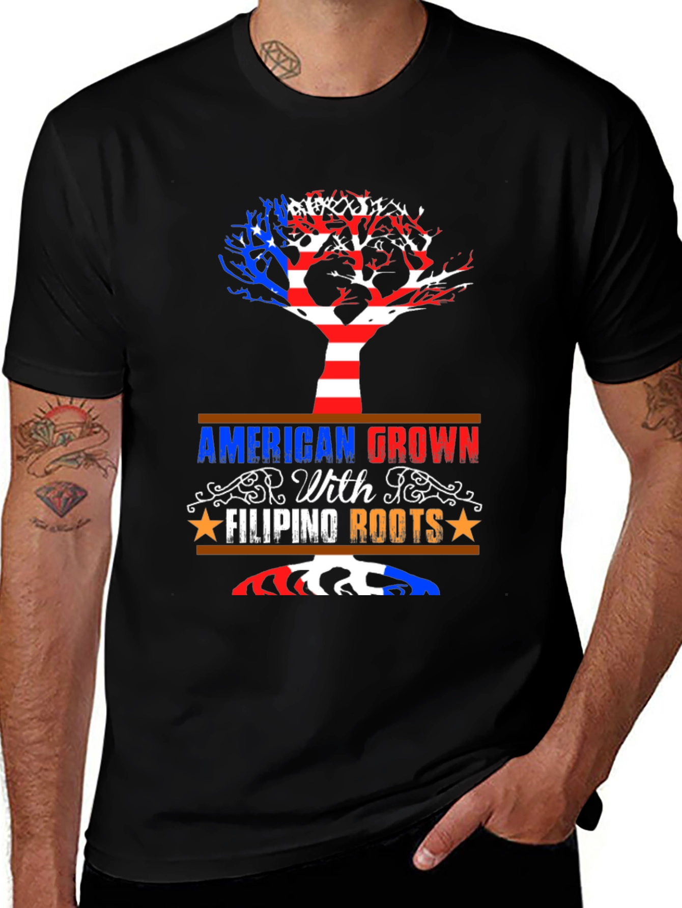 American Grown Filipino Roots Tee