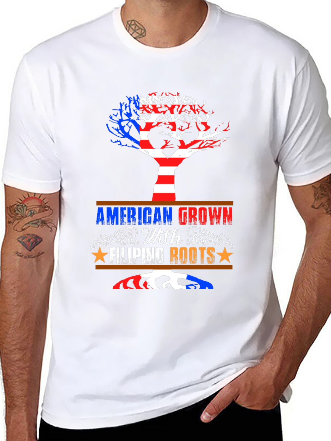 American Grown Filipino Roots Tee
