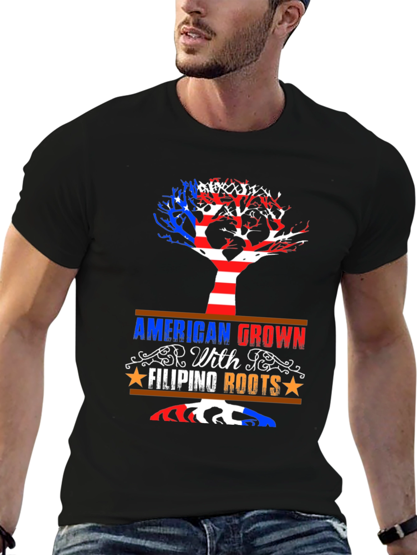 American Grown Filipino Roots Tee