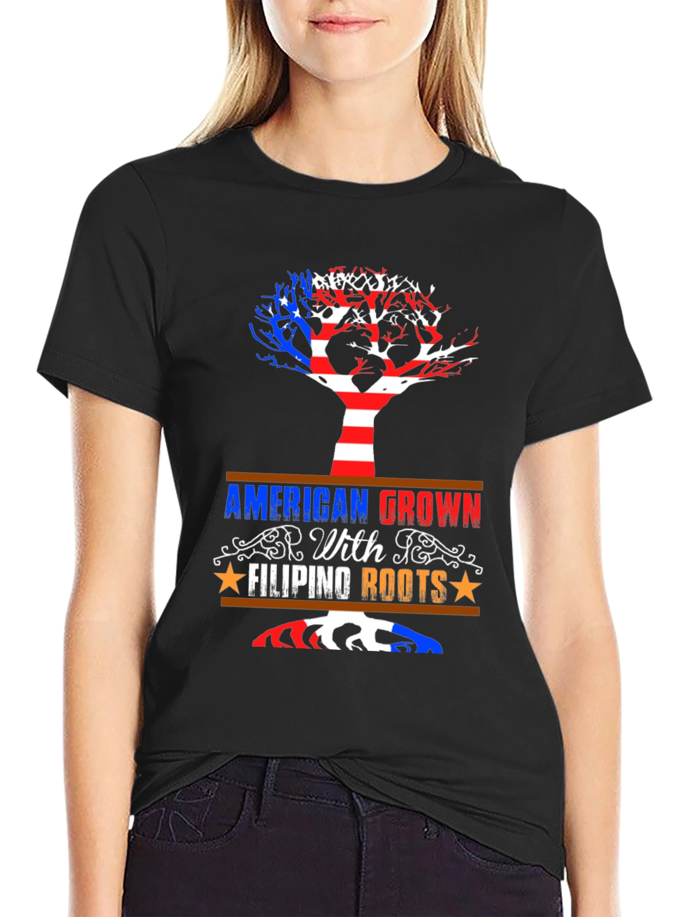 American Grown Filipino Roots Tee