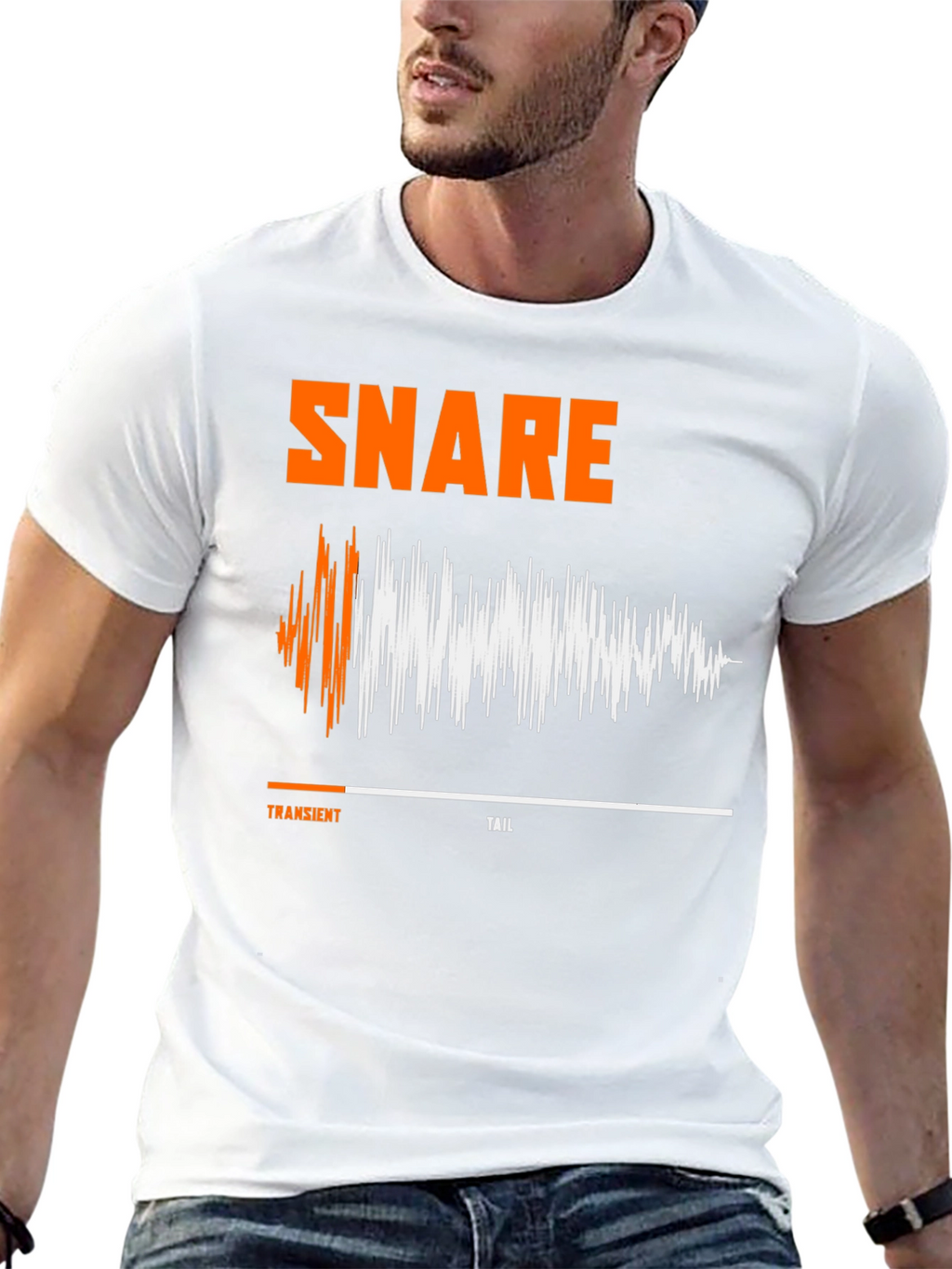 Snare Drum Sound Wave T-Shirt - Musician Apparel