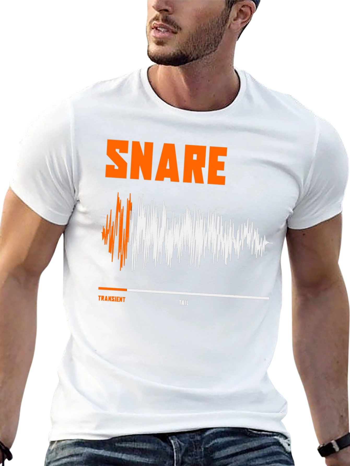Snare Drum Sound Wave T-Shirt - Musician Apparel