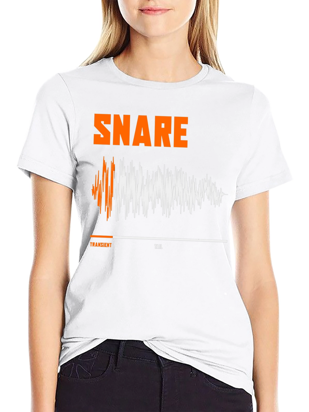 Snare Drum Sound Wave T-Shirt - Musician Apparel