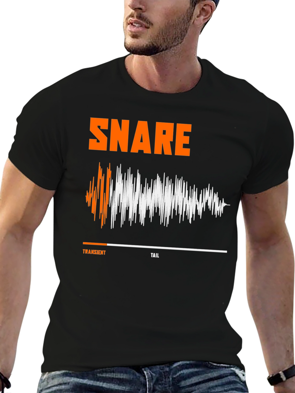 Snare Drum Sound Wave T-Shirt - Musician Apparel