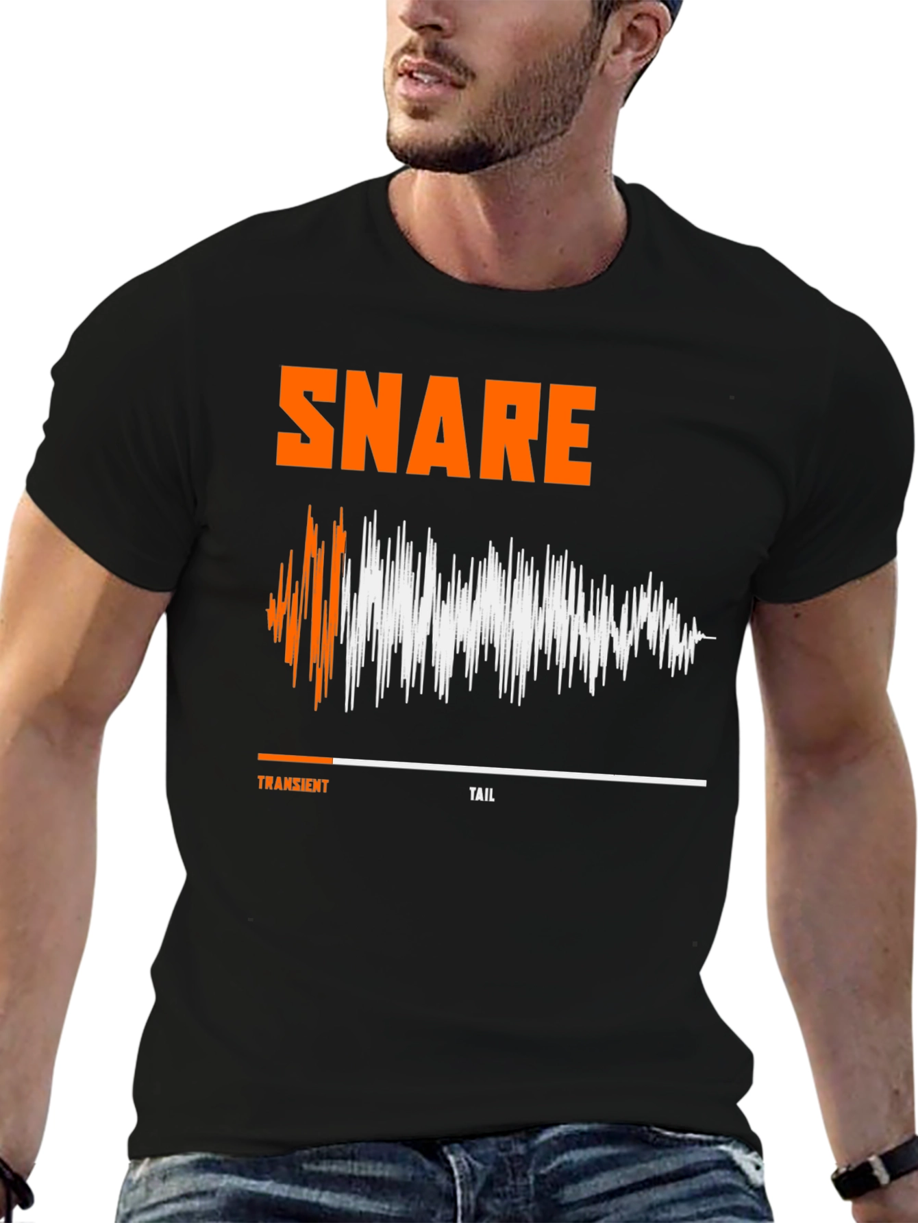 Snare Drum Sound Wave T-Shirt - Musician Apparel