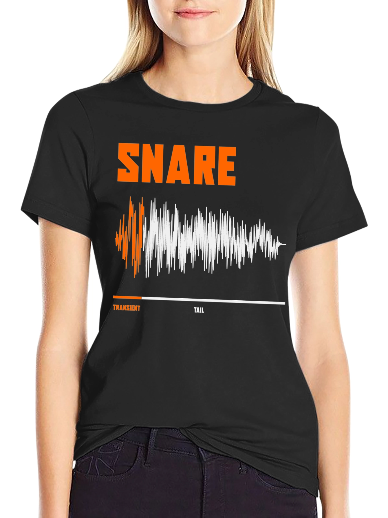 Snare Drum Sound Wave T-Shirt - Musician Apparel