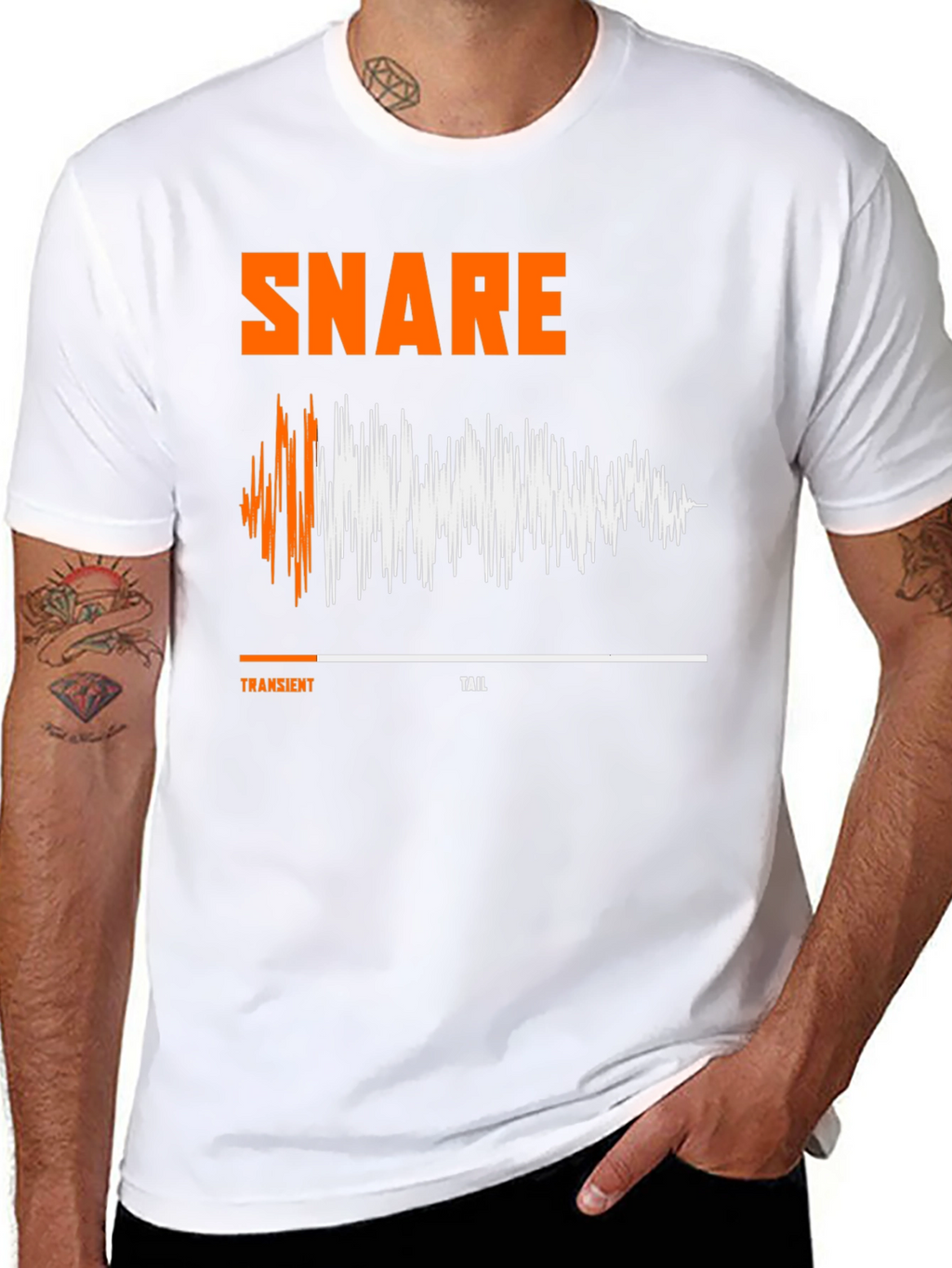 Snare Drum Sound Wave T-Shirt - Musician Apparel