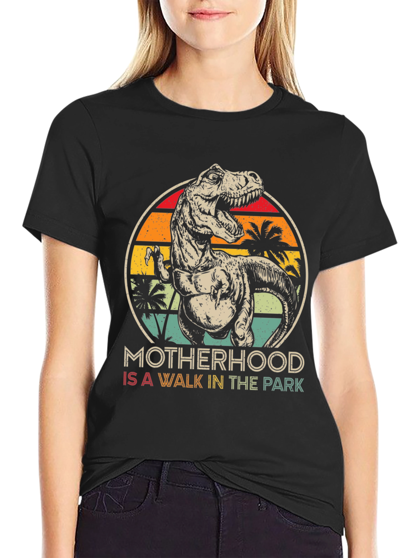 Motherhood T-Rex T-Shirt - Walk in the Park
