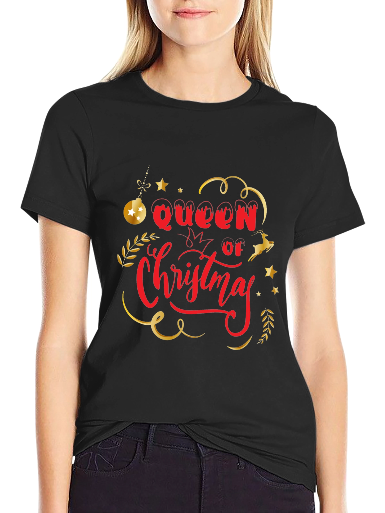 Queen of Christmas Graphic T-Shirt