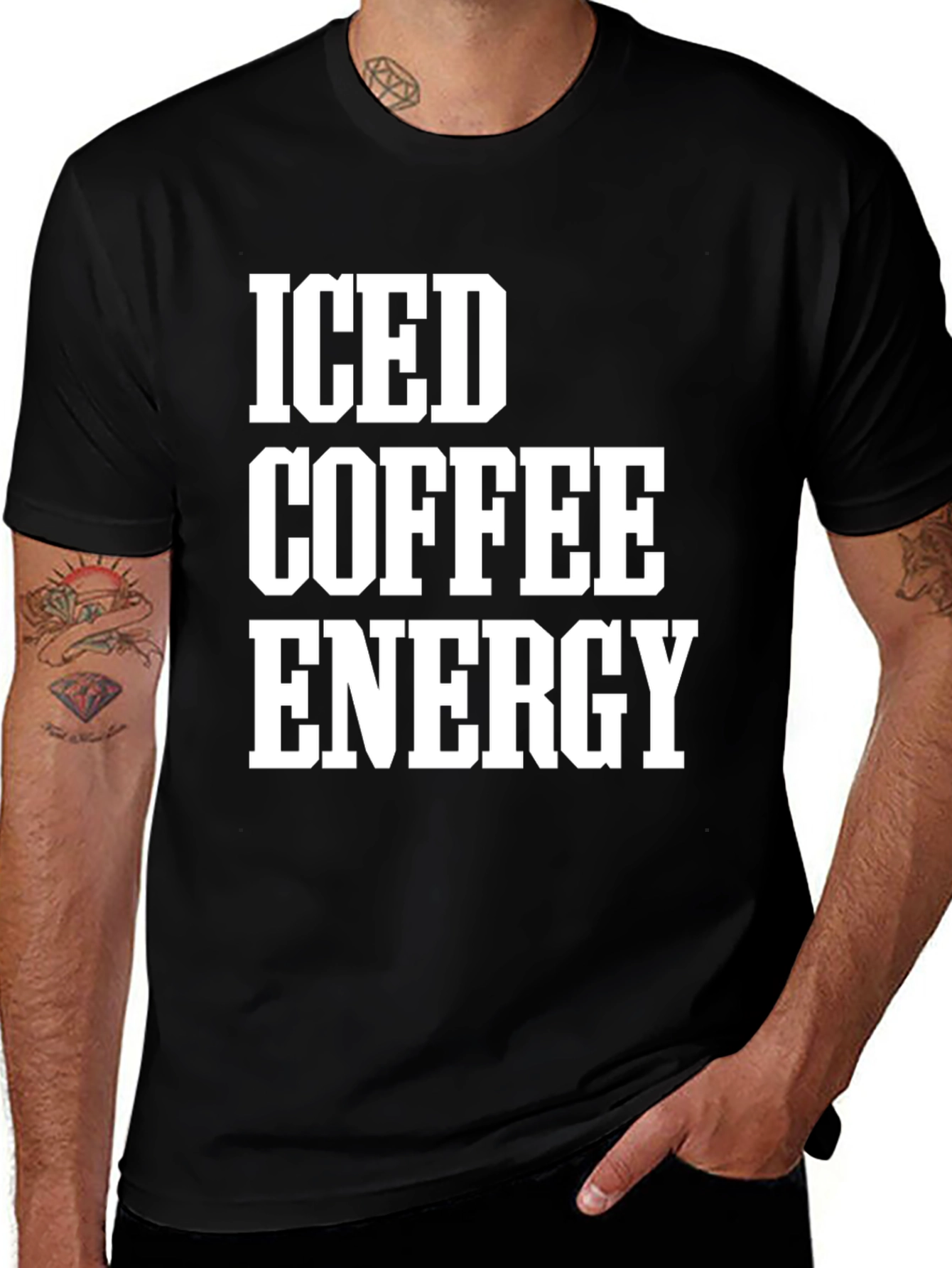 Iced Coffee Energy Graphic T-Shirt
