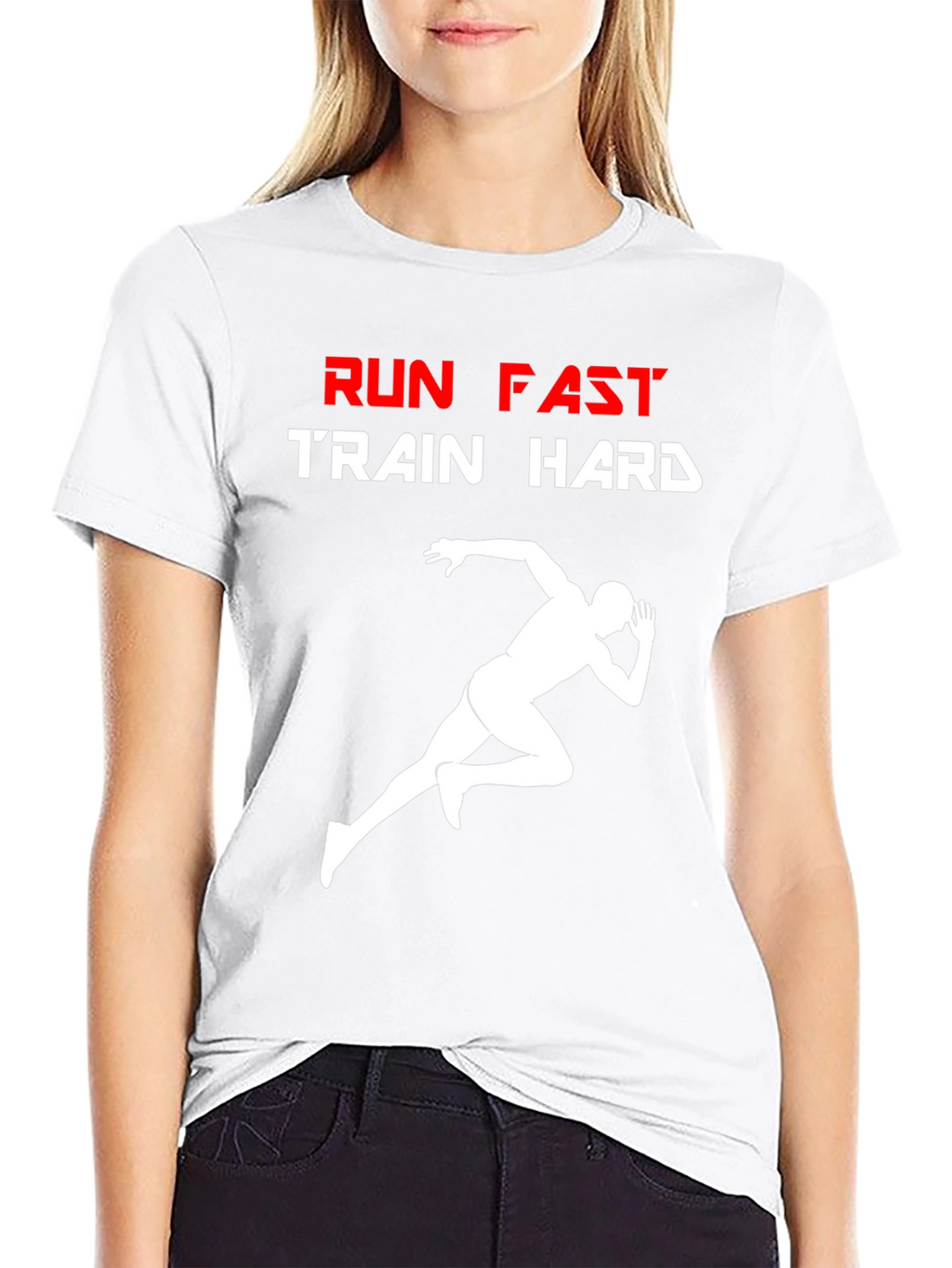 Run Fast Train Hard Graphic T-Shirt