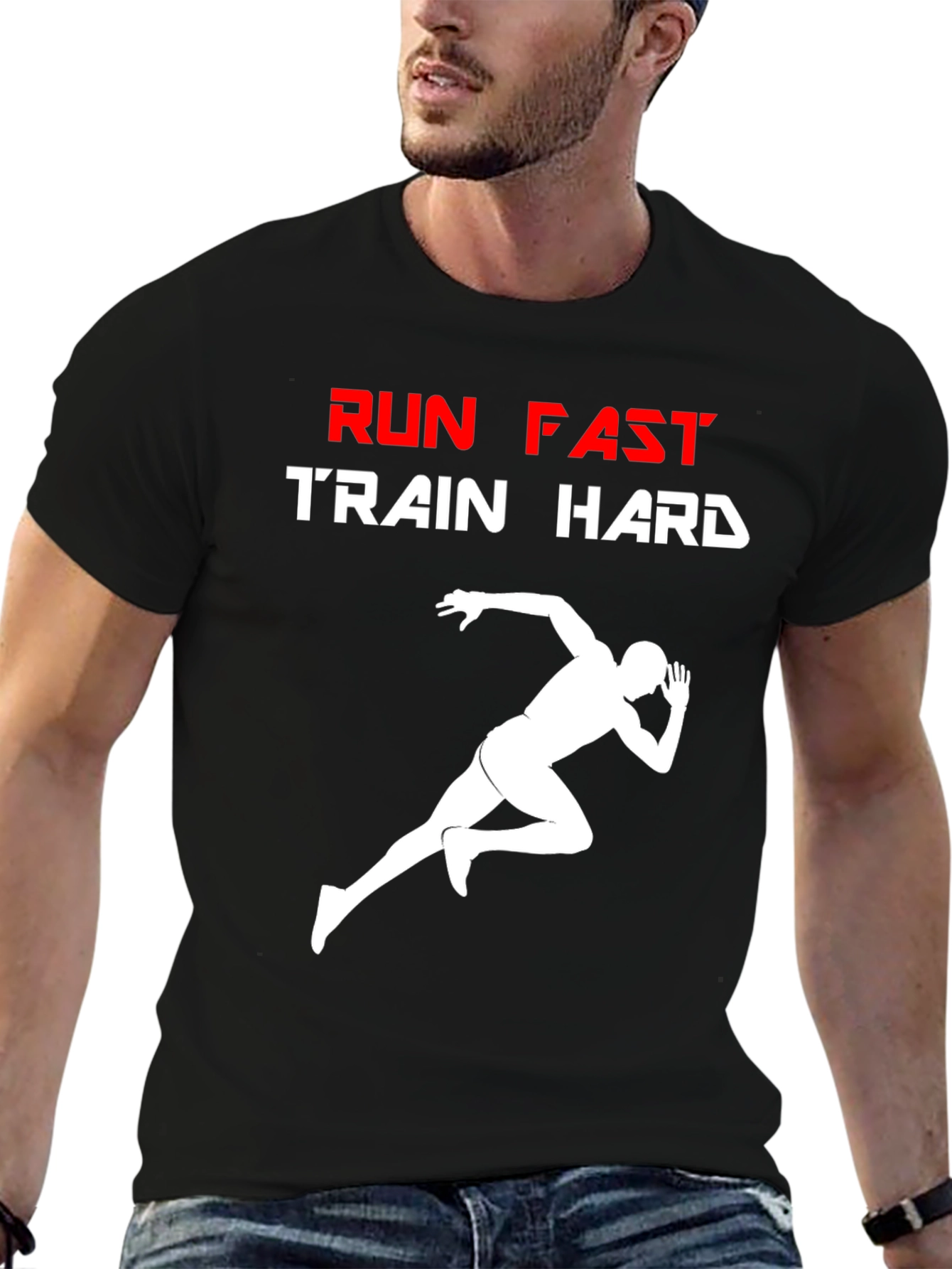 Run Fast Train Hard Graphic T-Shirt