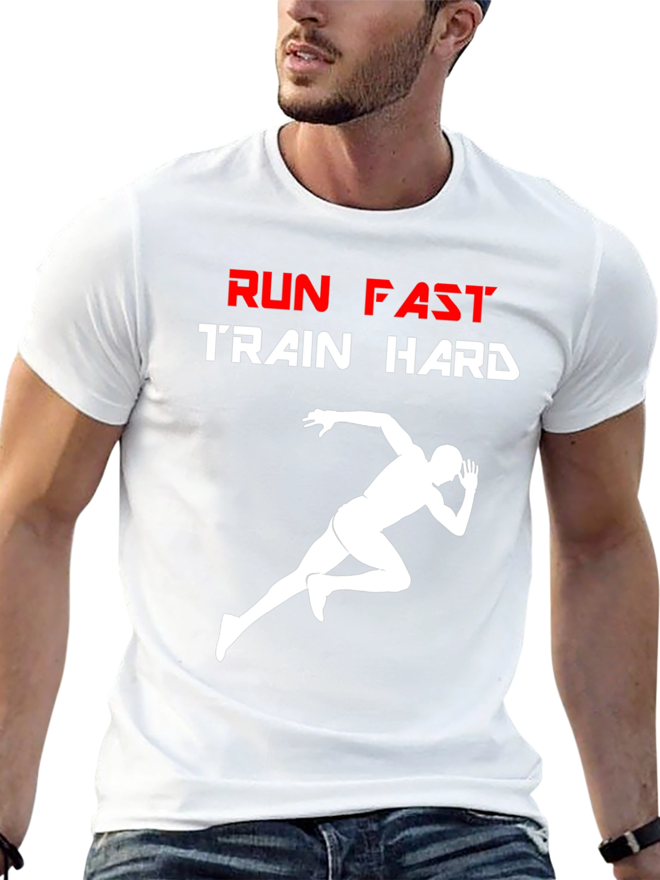 Run Fast Train Hard Graphic T-Shirt