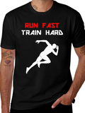 Run Fast Train Hard Graphic T-Shirt