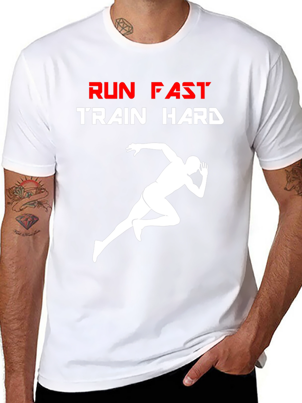 Run Fast Train Hard Graphic T-Shirt