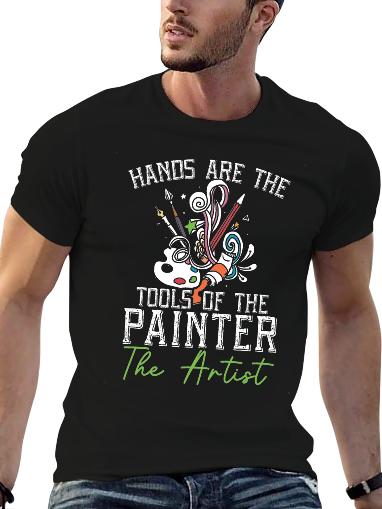 Artists Hands T-Shirt: Creative Painter Design