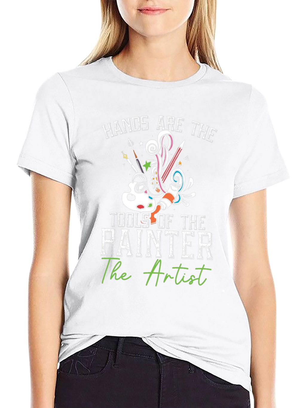 Artists Hands T-Shirt: Creative Painter Design