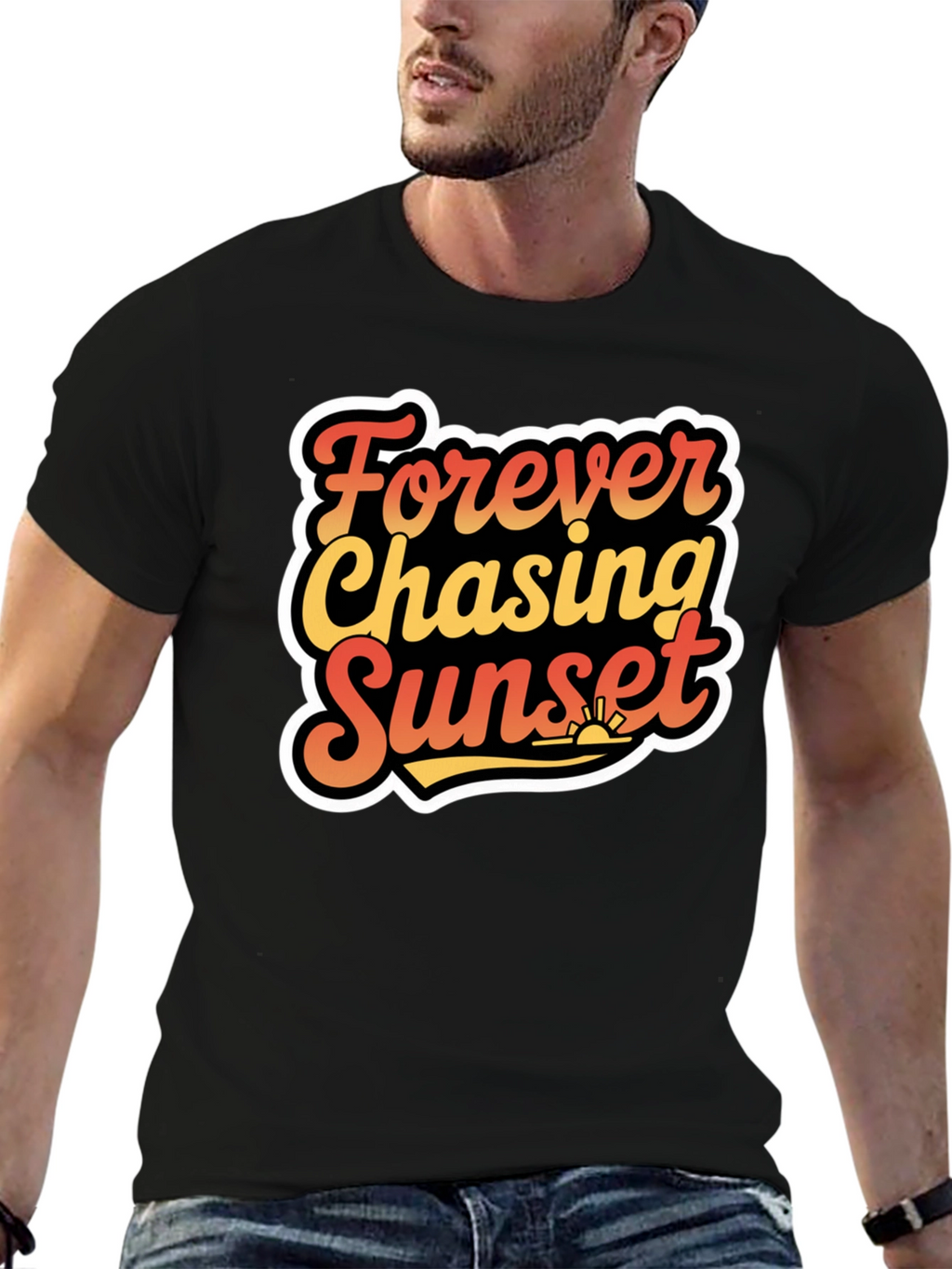 Forever Chasing Sunset Graphic T-Shirt