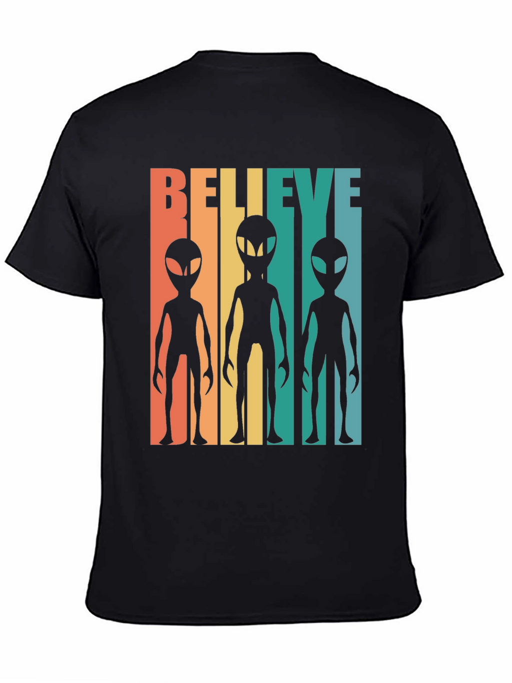 Retro Alien Graphic Tee - Believe!