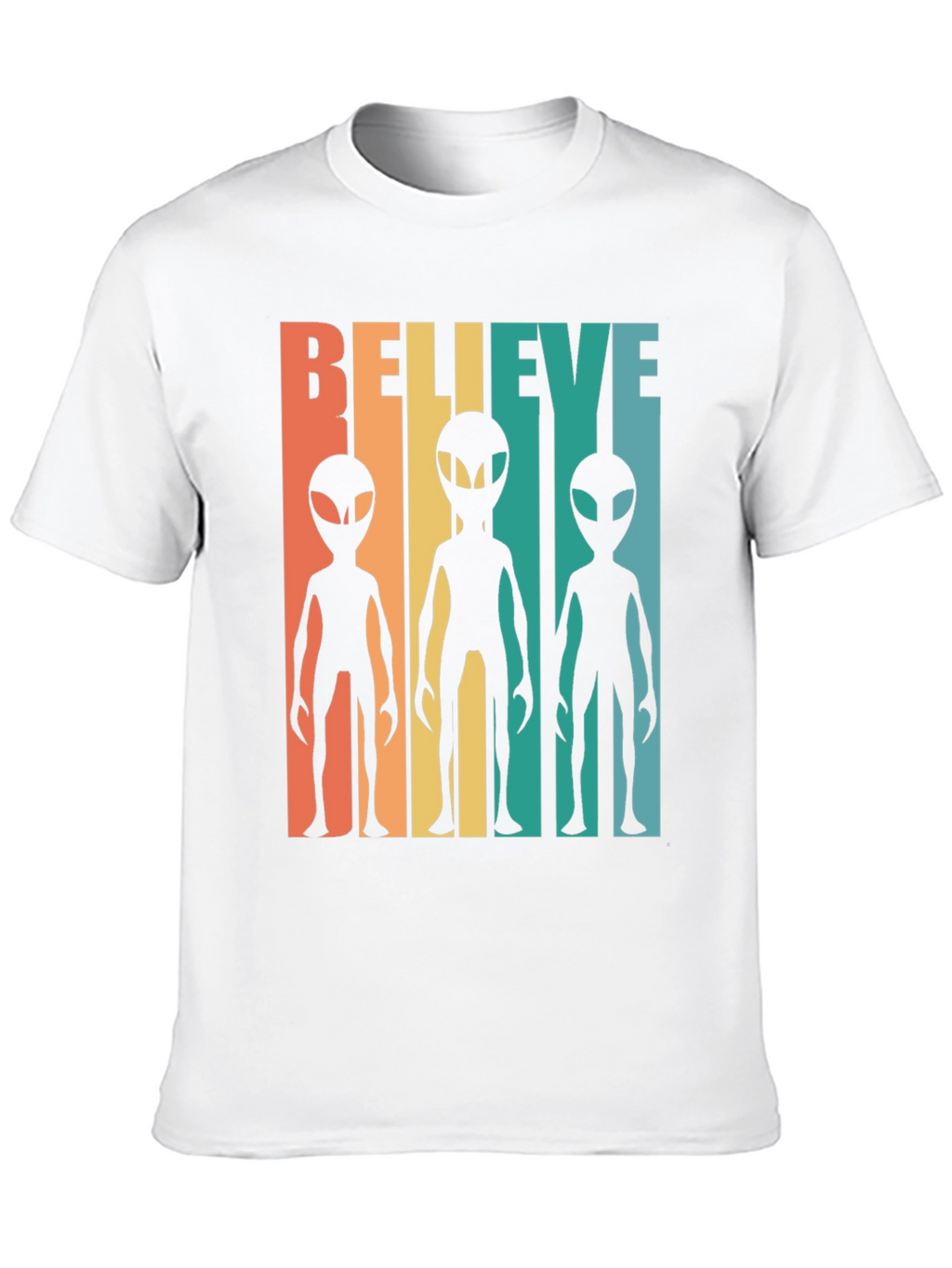 Retro Alien Graphic Tee - Believe!