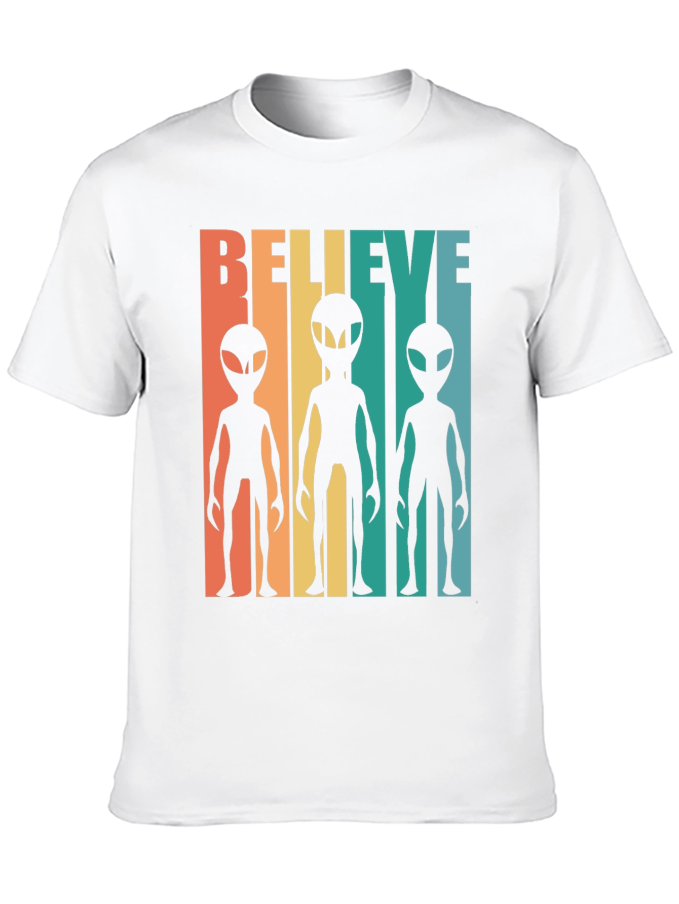 Retro Alien Graphic Tee - Believe!
