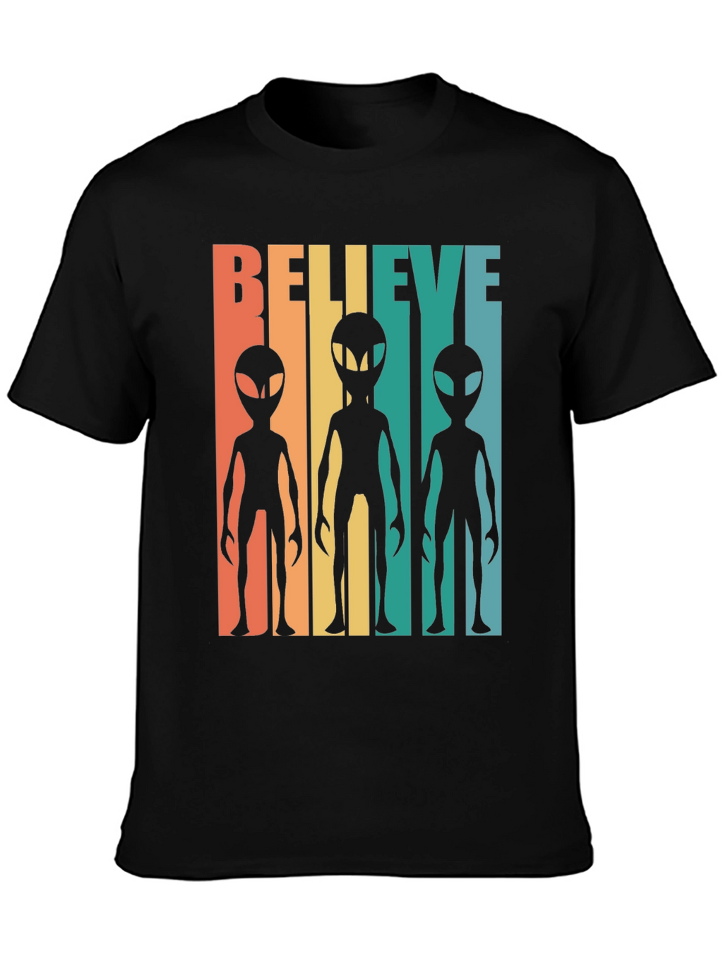 Retro Alien Graphic Tee - Believe!