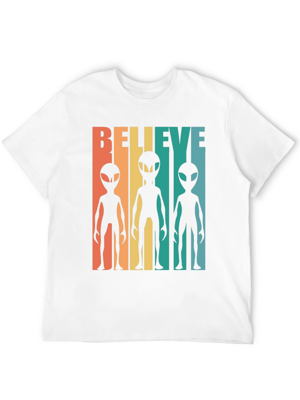 Retro Alien Graphic Tee - Believe!