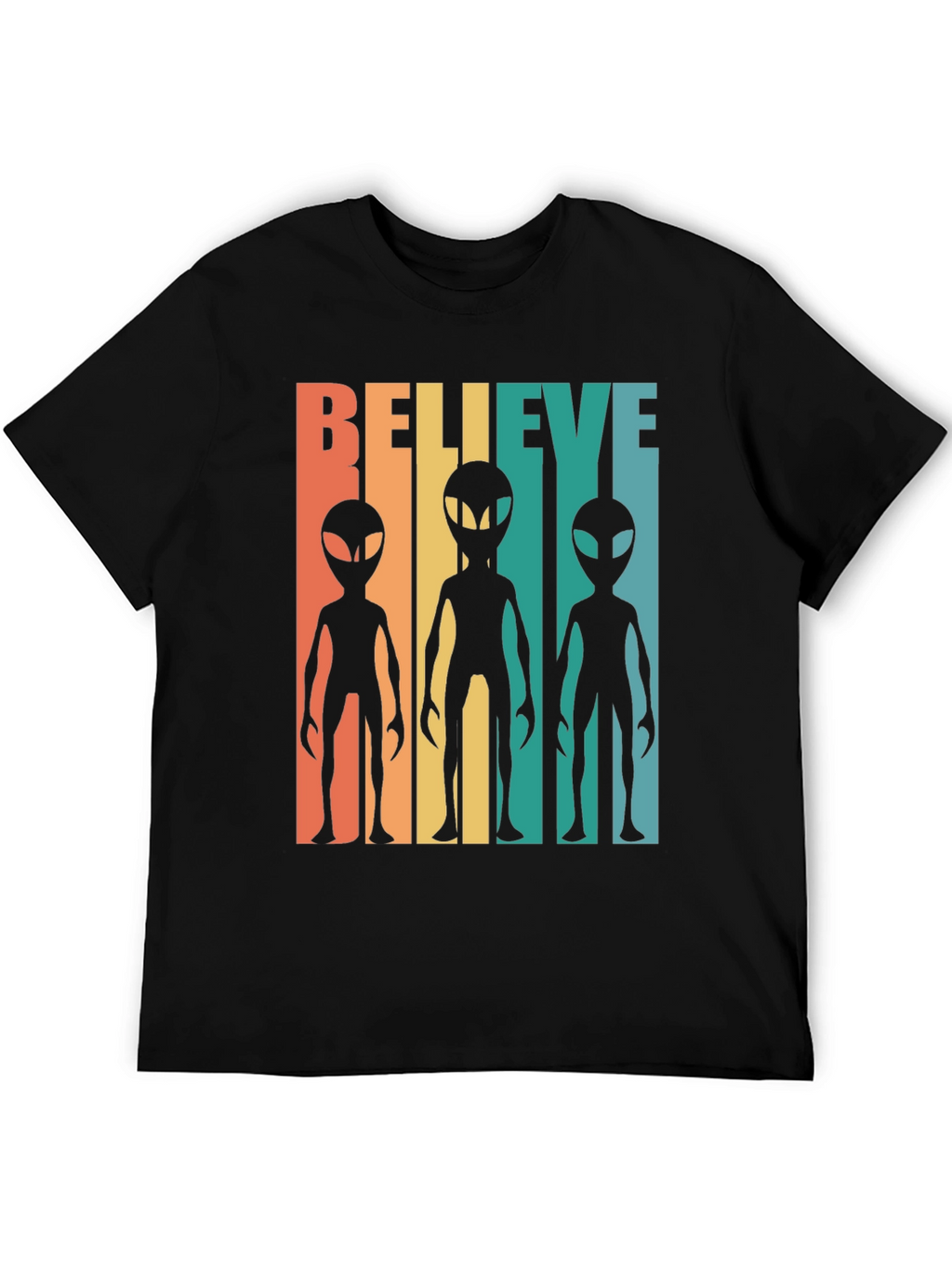 Retro Alien Graphic Tee - Believe!