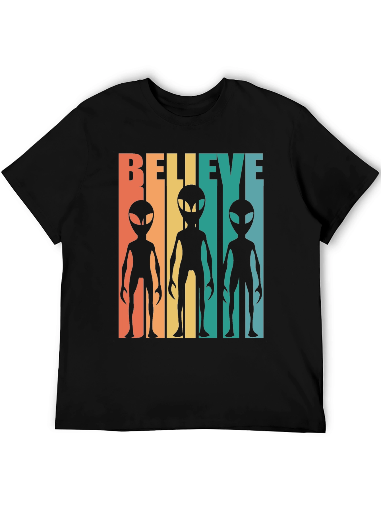 Retro Alien Graphic Tee - Believe!