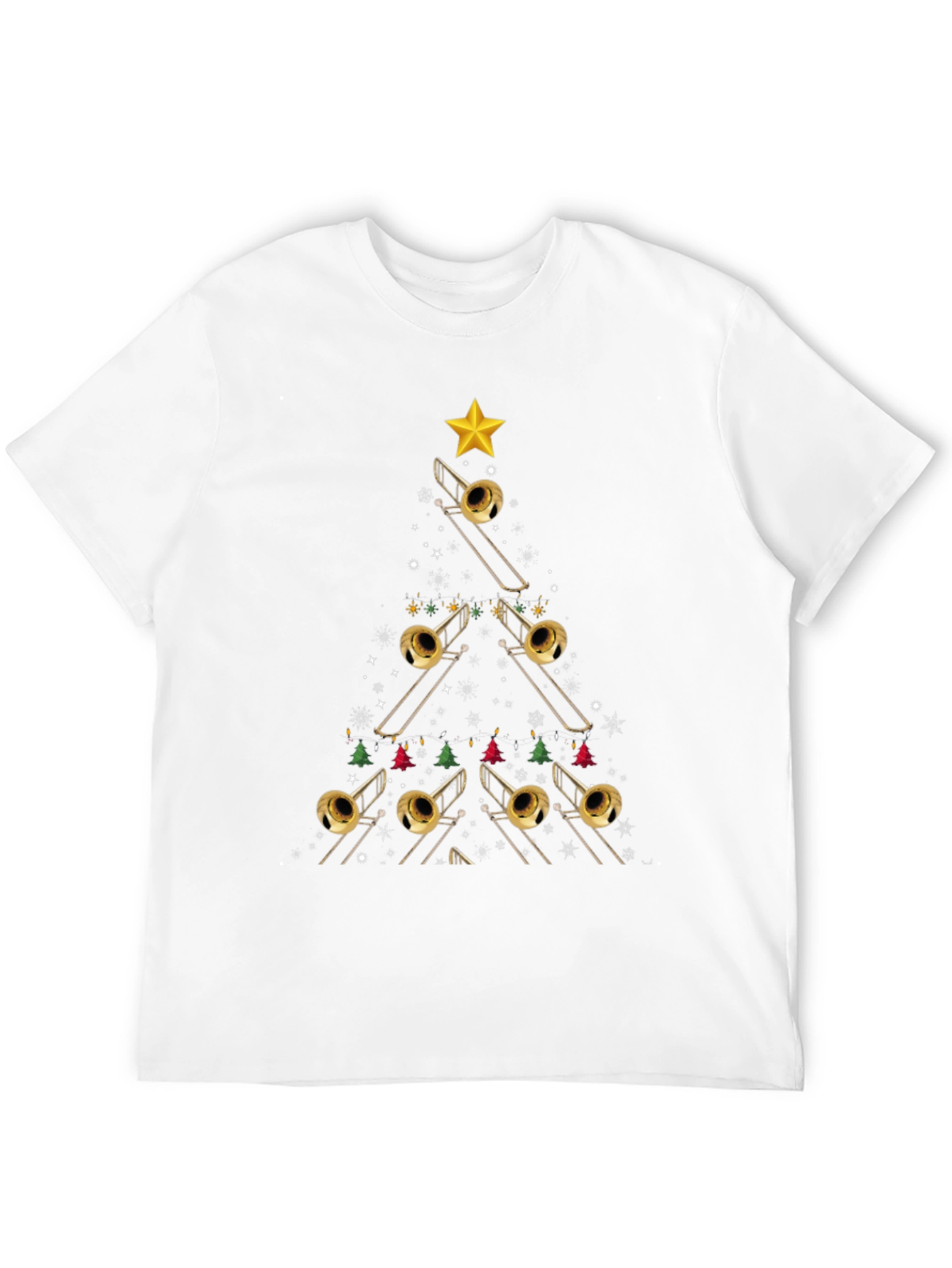 Trombone Christmas Tree T-Shirt
