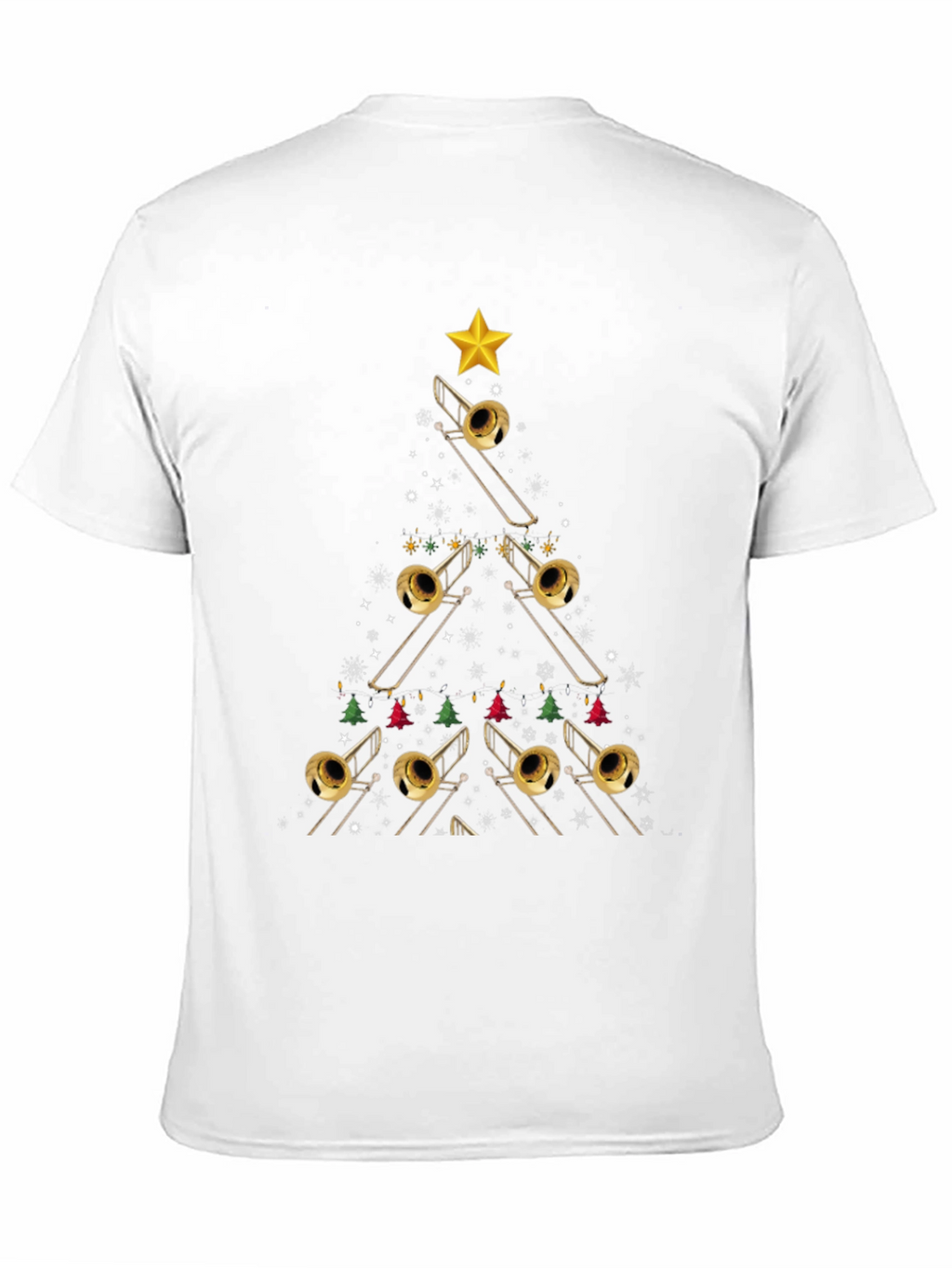 Trombone Christmas Tree T-Shirt