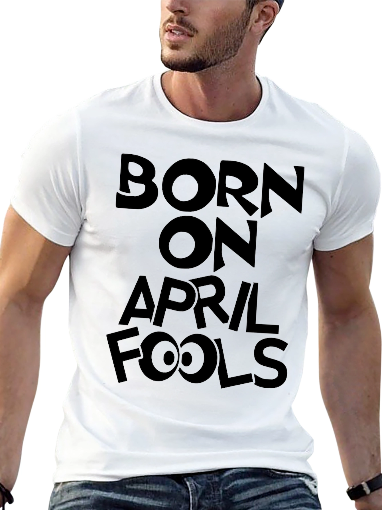 Born On April Fools T-Shirt Funny Graphic Tee