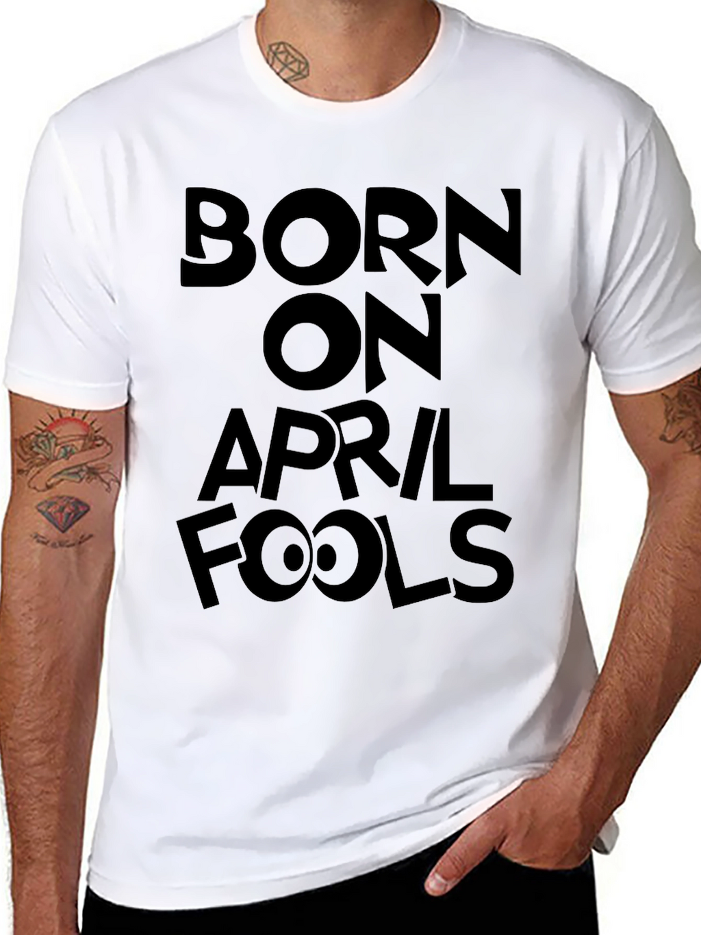 Born On April Fools T-Shirt Funny Graphic Tee