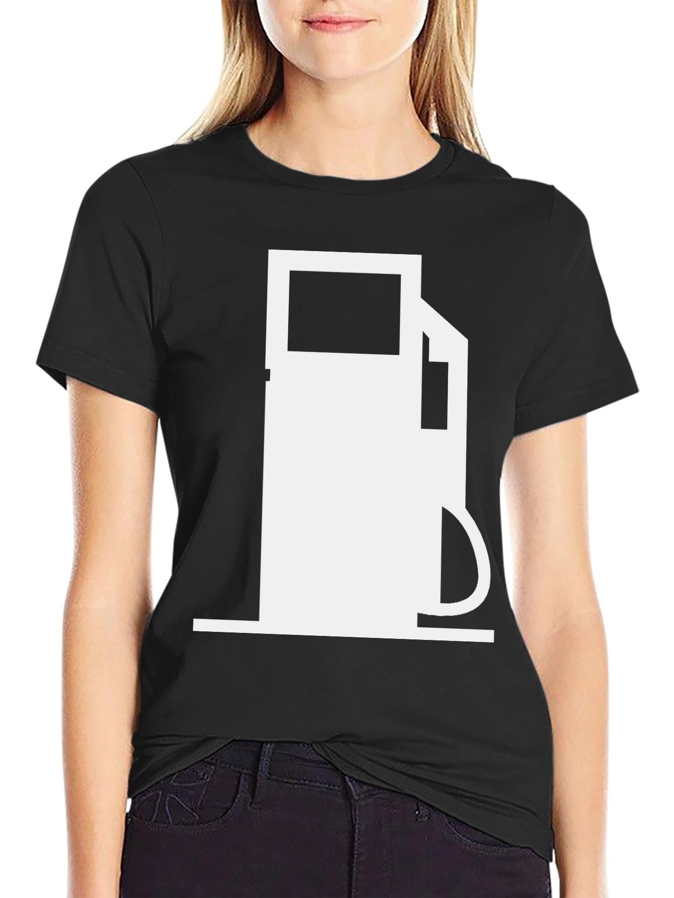 Gas Pump Graphic Tee - Black