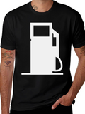 Gas Pump Graphic Tee - Black