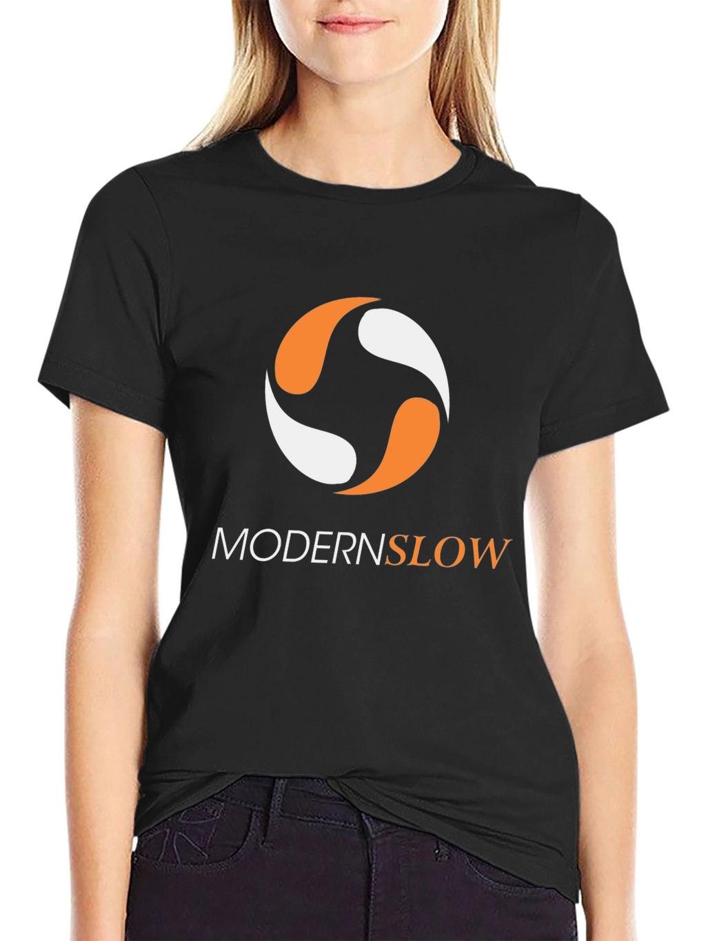 Modern Slow Black Graphic Tee