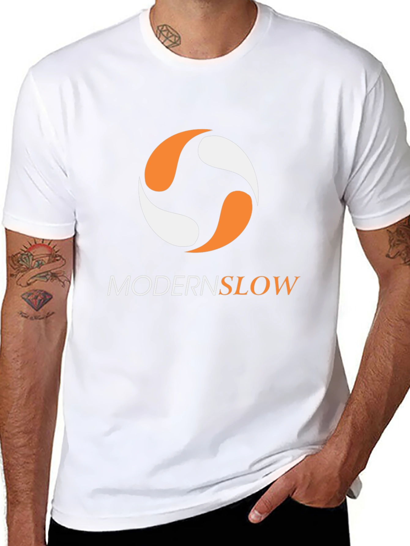 Modern Slow Black Graphic Tee